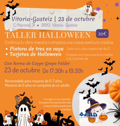 Vitoria Halloween. Tarjetas creativas o Pintura Cerámica