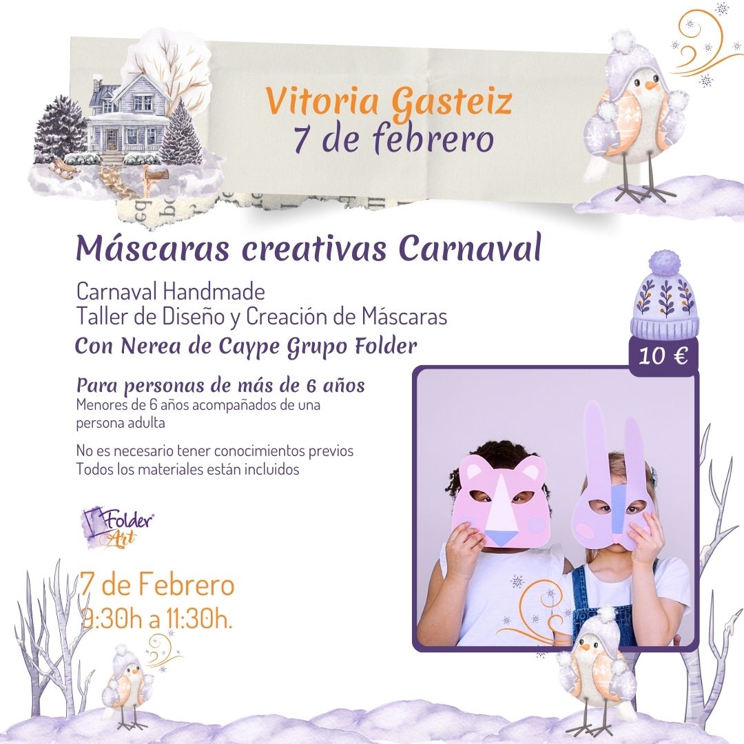 Vitoria. Taller de Máscaras Creativas